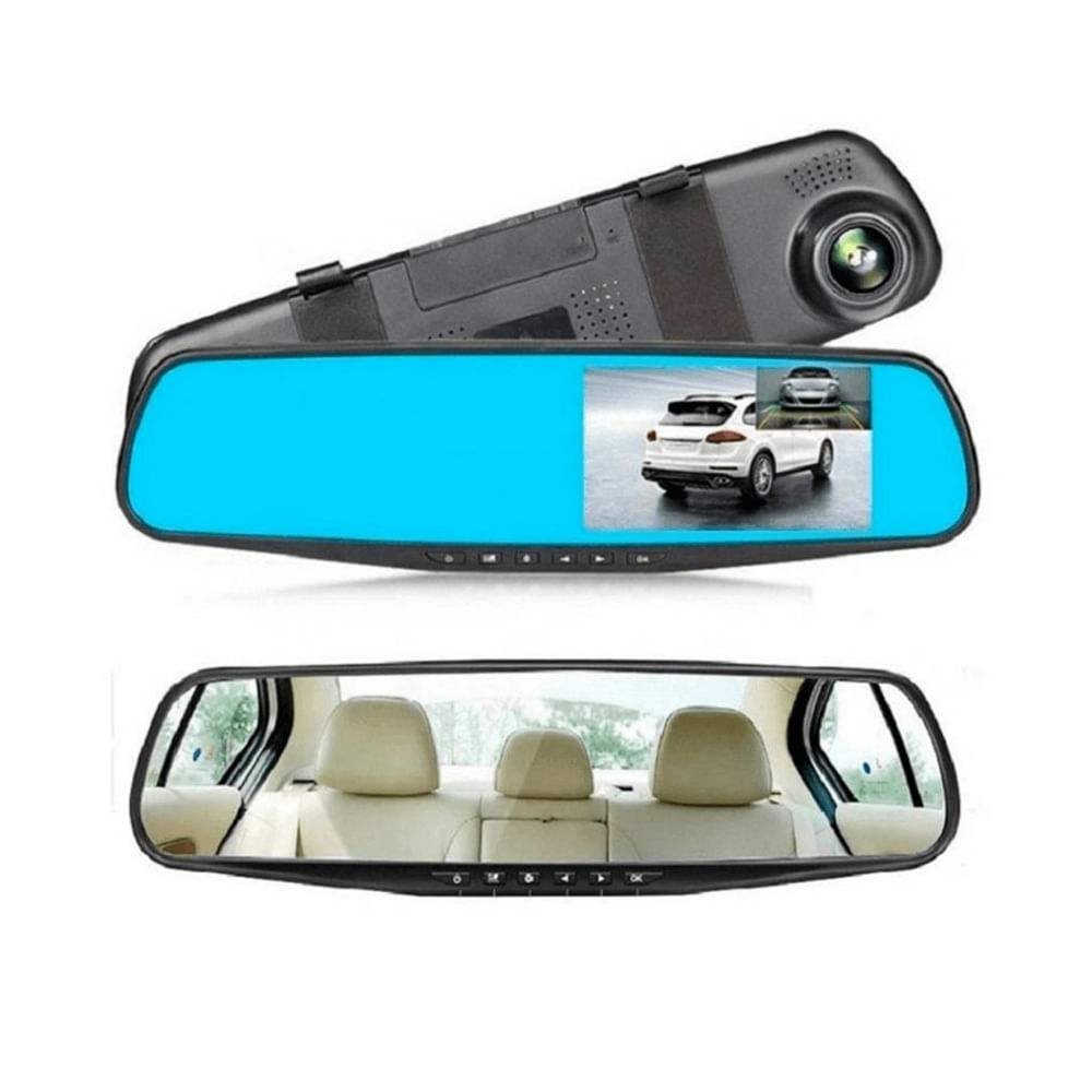 RETROVISOR CON CAMARA INTEGRADA PARA VEHICULOS Negro