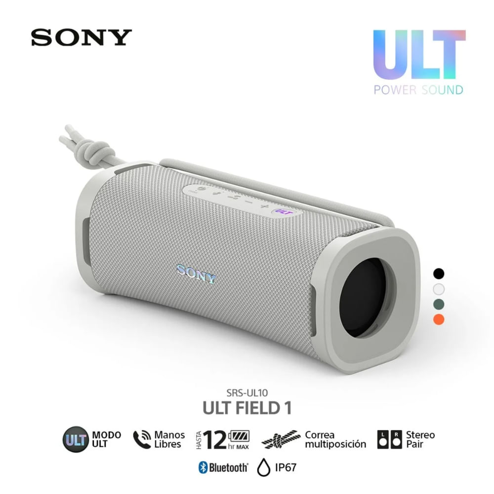 Sony Parlante Bluetooth SRS-ULT10 Portátil ULT 1 Blanco