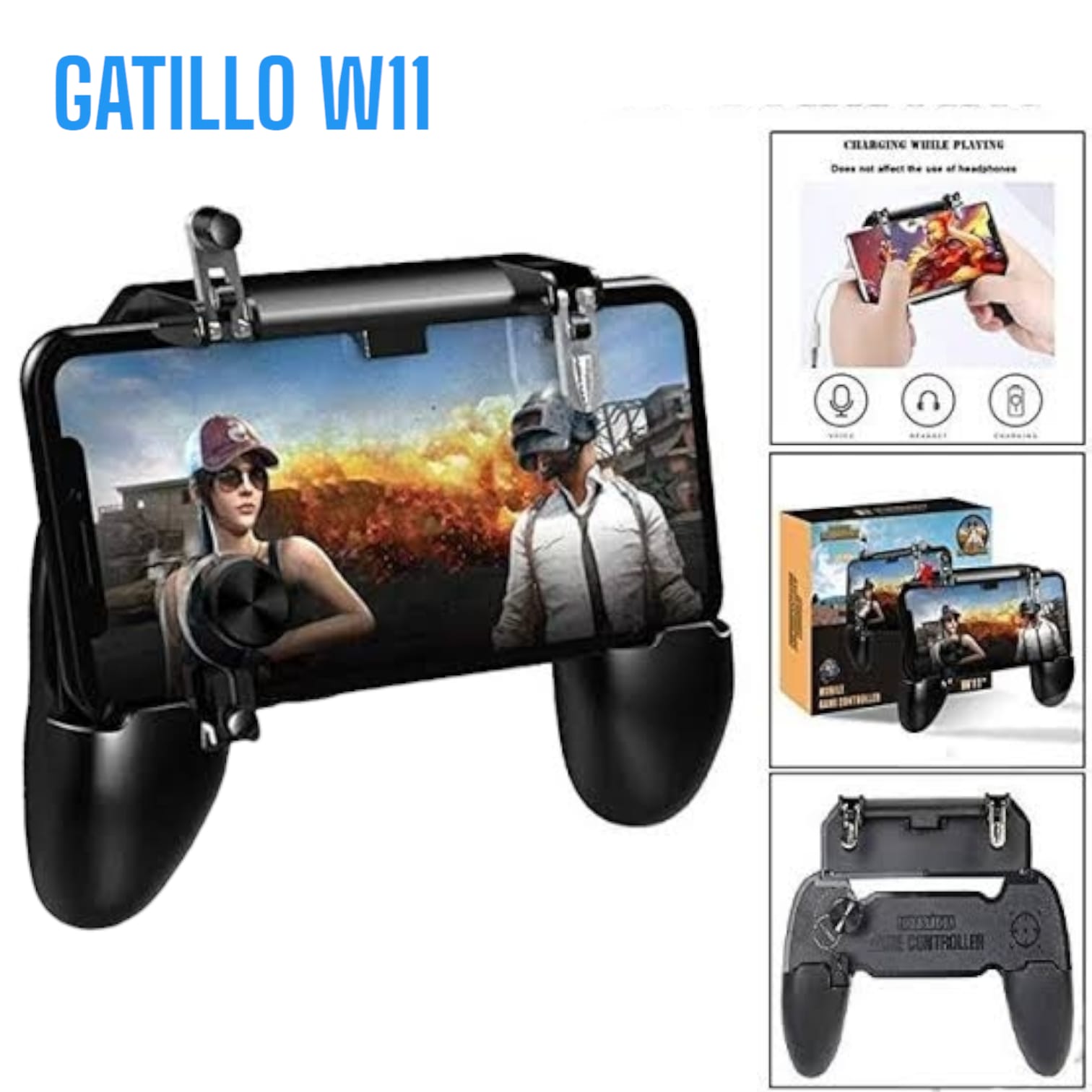 Mando Controlador Gatillo W11 Joystick PUBG