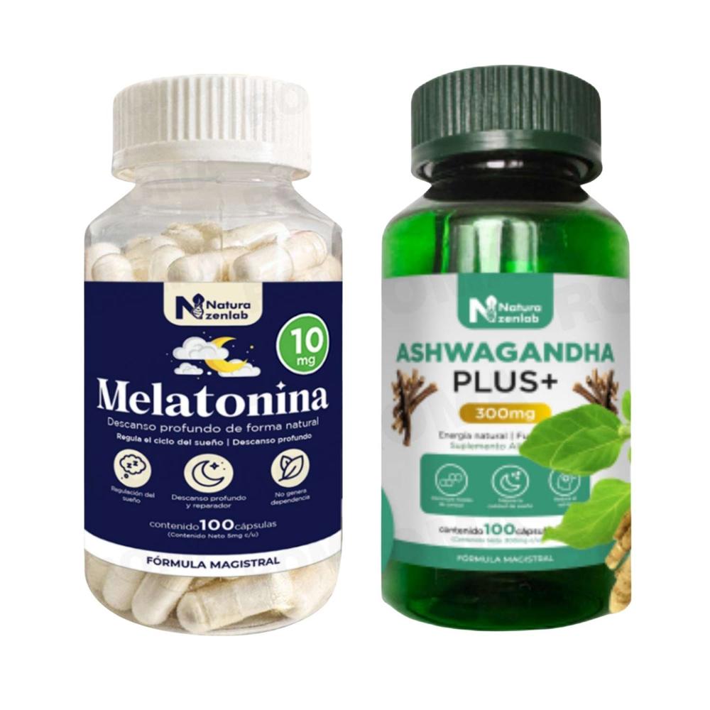 MELATONINA 10MG + ASHWAGANDHA PLUS+ NATURAZENLAB