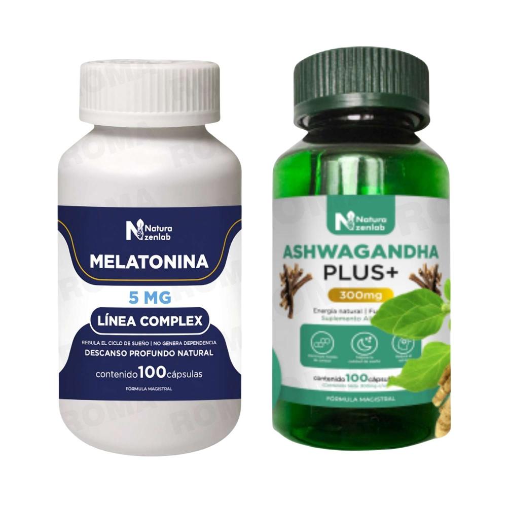 MELATONINA COMPLEX 5MG + ASHWAGANDHA PLUS+ NATURAZENLAB