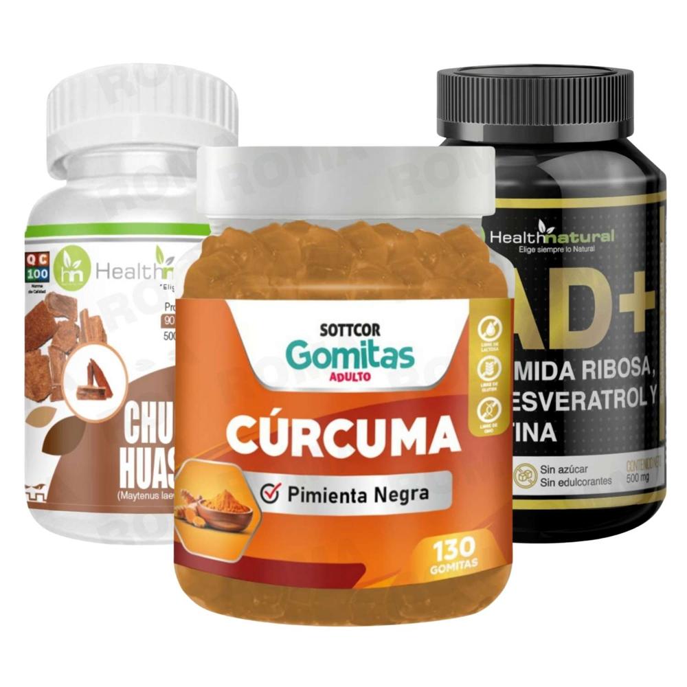 GOMITAS CÚRCUMA + CHUCHUHUASI + NAD+ HEALTHNATURAL