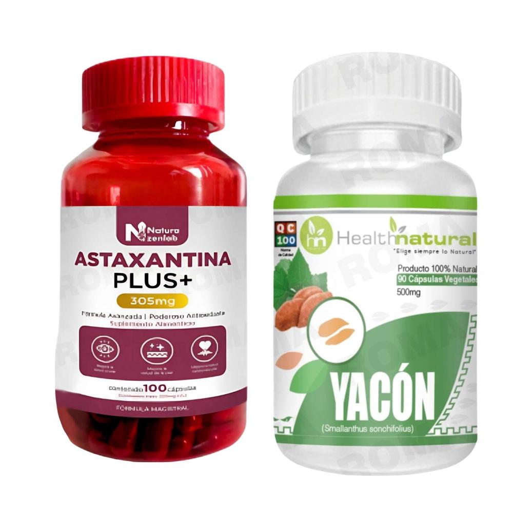 ASTAXANTINA PLUS + YACÓN HEALTHNATURAL