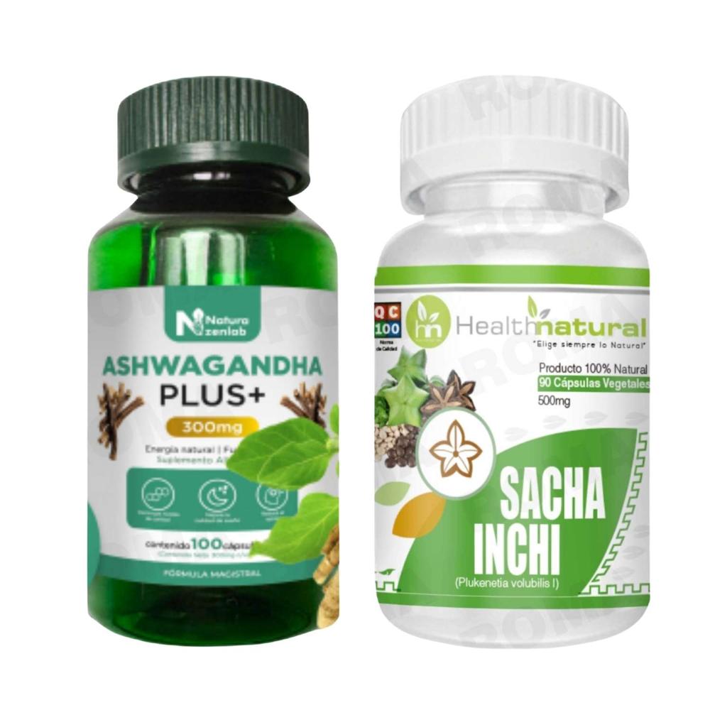 ASHWAGANDHA PLUS + SACHA INCHI HEALTHNATURAL