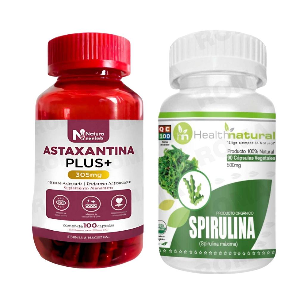 ASTAXANTINA PLUS + SPIRULINA HEALTHNATURAL