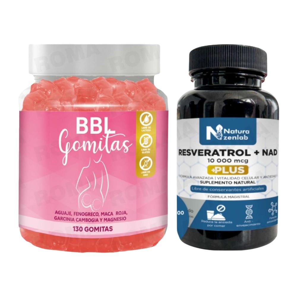 GOMITAS AGUAJE BBL + RESVERATROL + NAD NATURAZENLAB