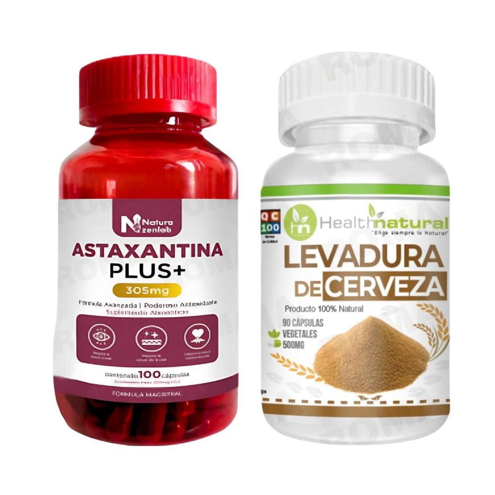 ASTAXANTINA PLUS + LEVADURA DE CERVEZA HEALTHNATURAL