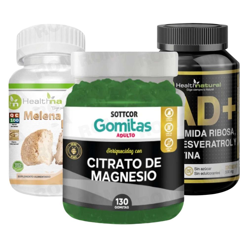 GOMITAS CITRATO DE MAGNESIO + MELENA DE LEÓN + NAD+ HEALTHNATURAL