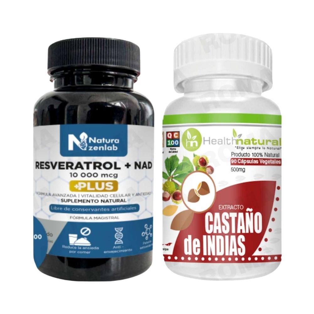 RESVERATROL + NAD + CASTAÑO DE INDIAS HEALTHNATURAL