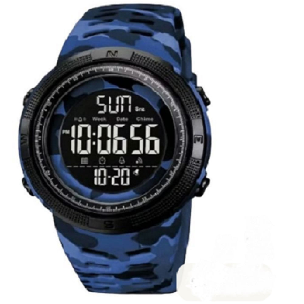 RELOJ SKMEI TETRA 2070 DIGITAL MULTIFUNCIÓN HORARIO - AZUL COMANDO
