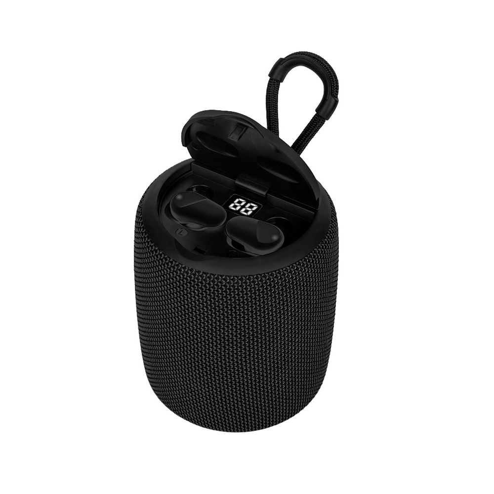 Parlante Bluetooth Teros TE-6033N 5W - Potente audio, batería de 1200mAh, color negro