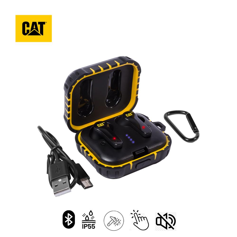 Audífonos Cat BTEARBUD Bluetooth IP55 cancelacionruido-Touch-Negro