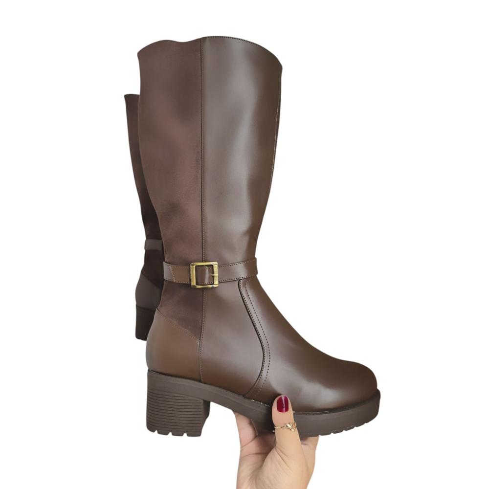 Bota Mujer Spanso Taco 5 1177 5C-70 Color Marron Talla 39