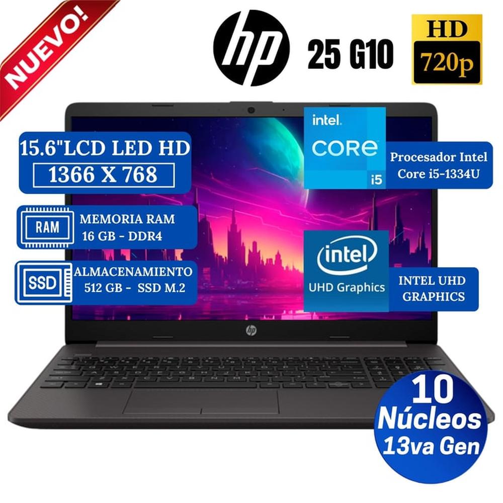 Notebook HP 250 G10 i5-1334U / 16GB / 512GB SSD / 15,6″ FHD IPS