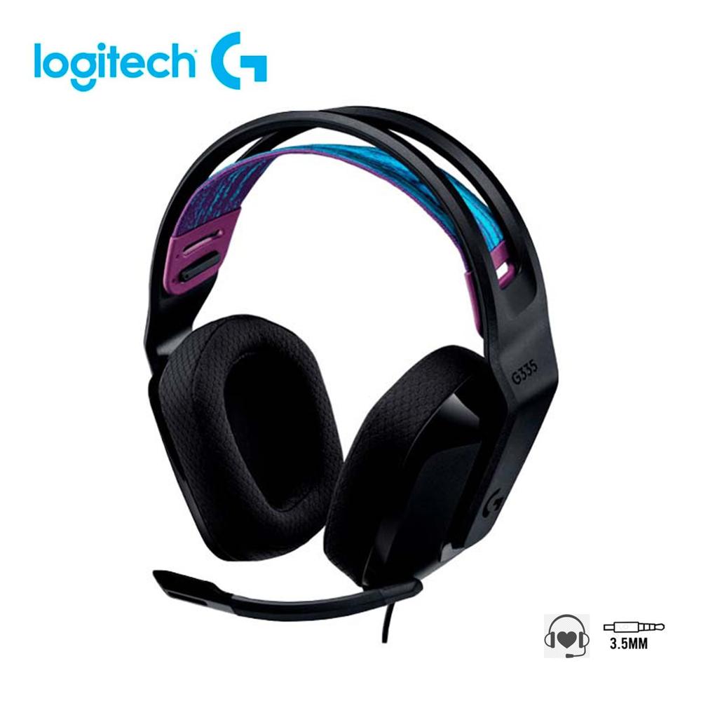 Audífonos Logitech  G Gaming con Microfono Ajustable G335 Negro