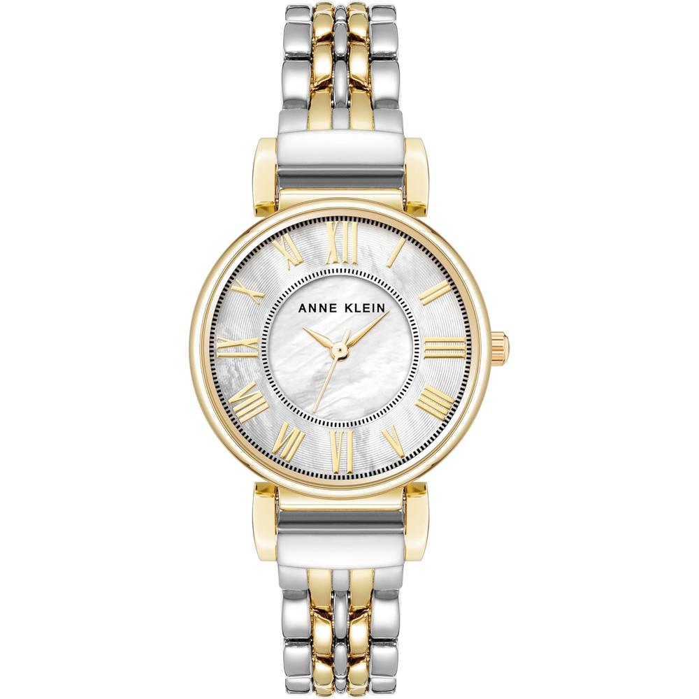 Anne Klein AK/2159SVSV reloj para mujer con pulsera metálica | Niquel/Oro