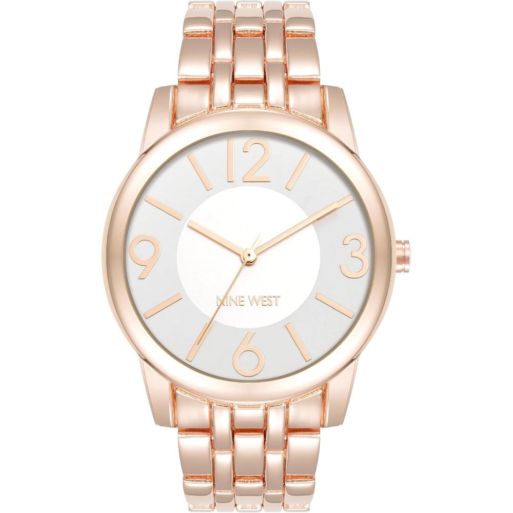 Nine West NW/1578CHGB reloj femenino con brazalete elegante | Oro Rosa