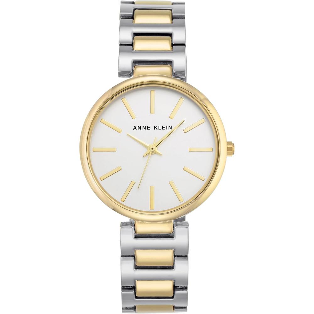 Anne Klein AK/2787SVTT reloj de pulsera metálica para mujer | Plateado/Dorado