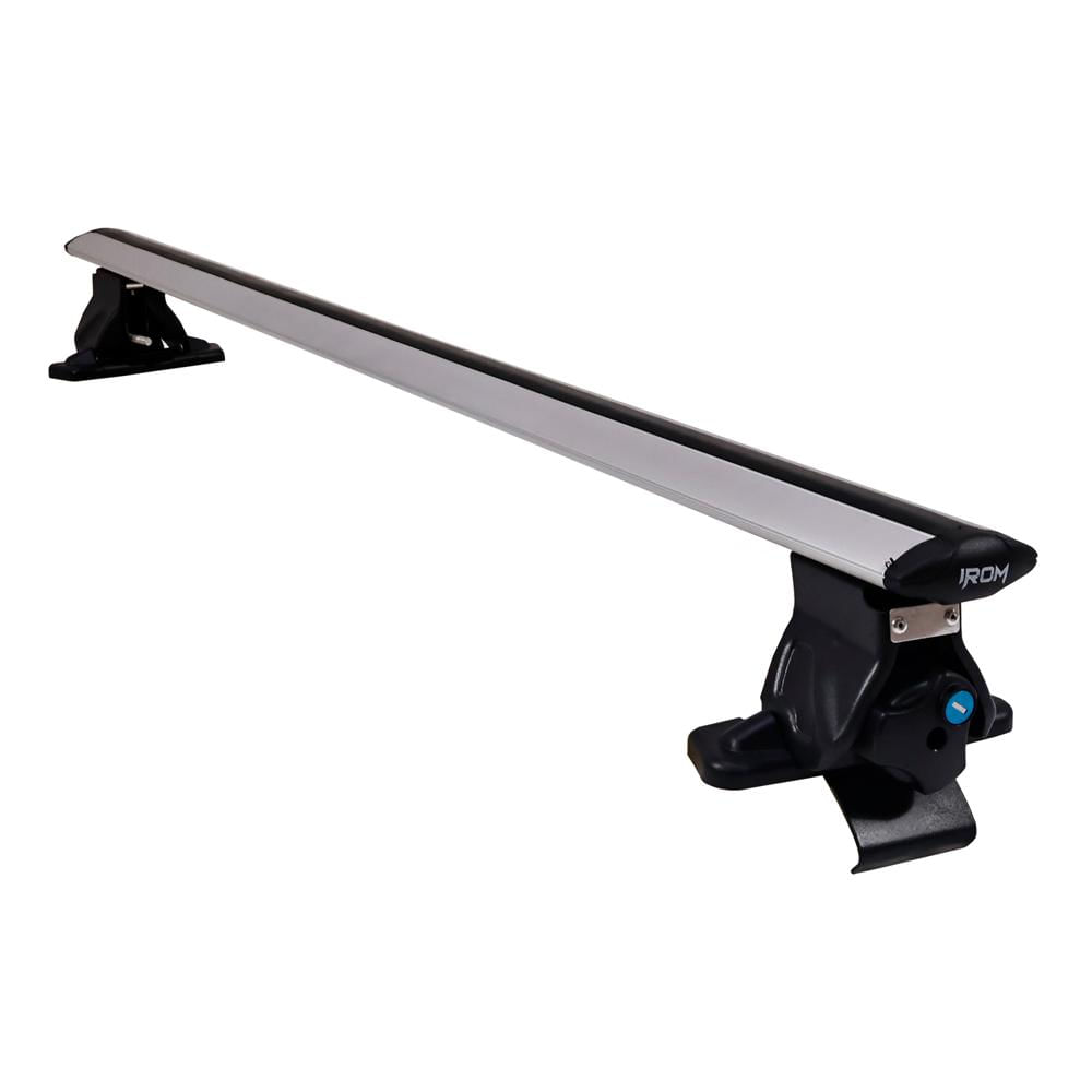 Barra Transversal De Aluminio Con Llave Color Plomo De 120Cm