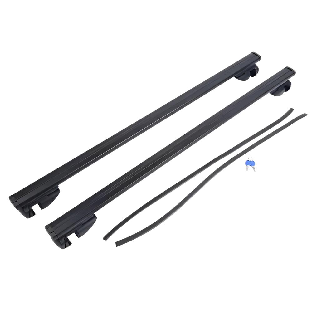 Barra Transversal Universal Con Llave De 130Cm Color Negro