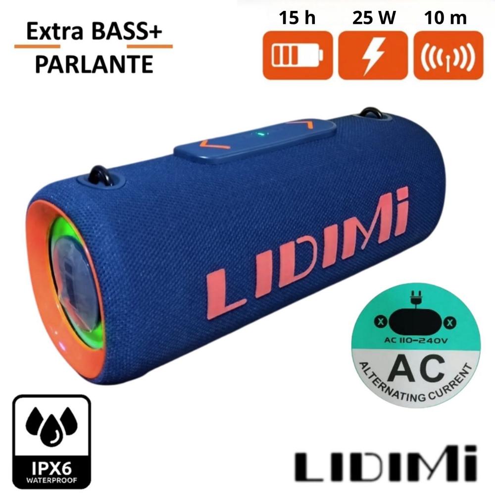 Parlante Portátil Lidimi LD-S031AC XBASS 25 W BT USB TWS AC Color Aleatorio