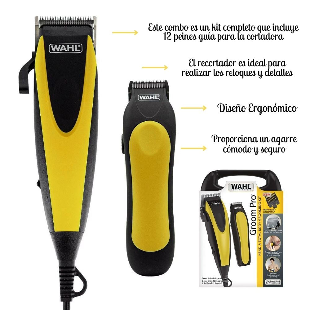 Wahl Clipper Maquina De Cortar Pelo Wahl Amarilla Cortar Pelo Wahl
