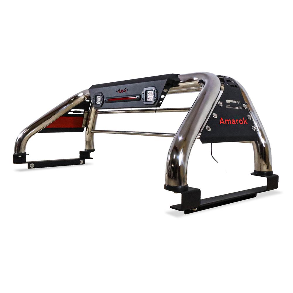 Antivuelco Para Ford Ranger Con Led 2016+ Con Logo Ranger