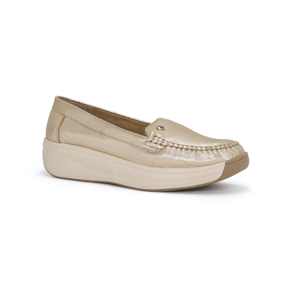 Mocasines Casual Mujer Cuero Par&ss PA25Q2-530X4 Dorado 35