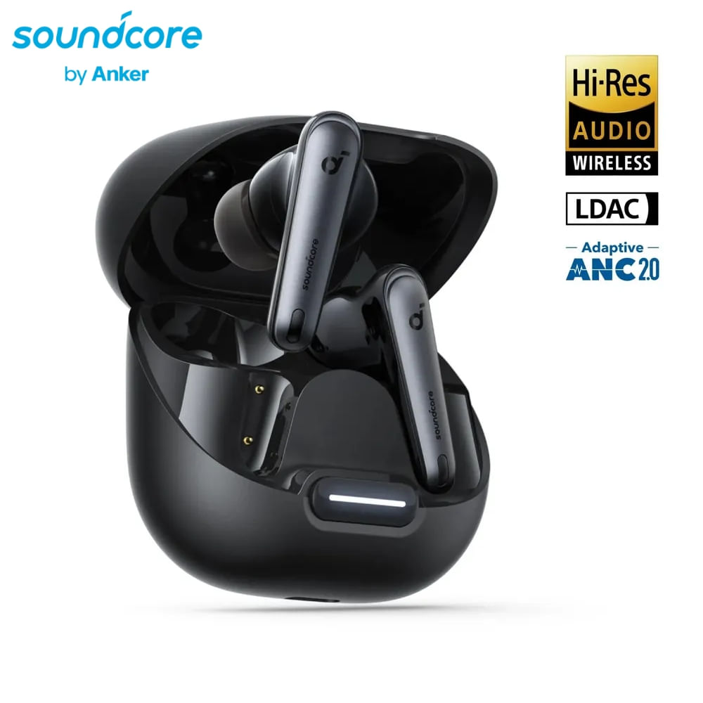 Audífonos Bluetooth SoundCore By Anker Liberty 4 NC ANC 50 Hrs Negro