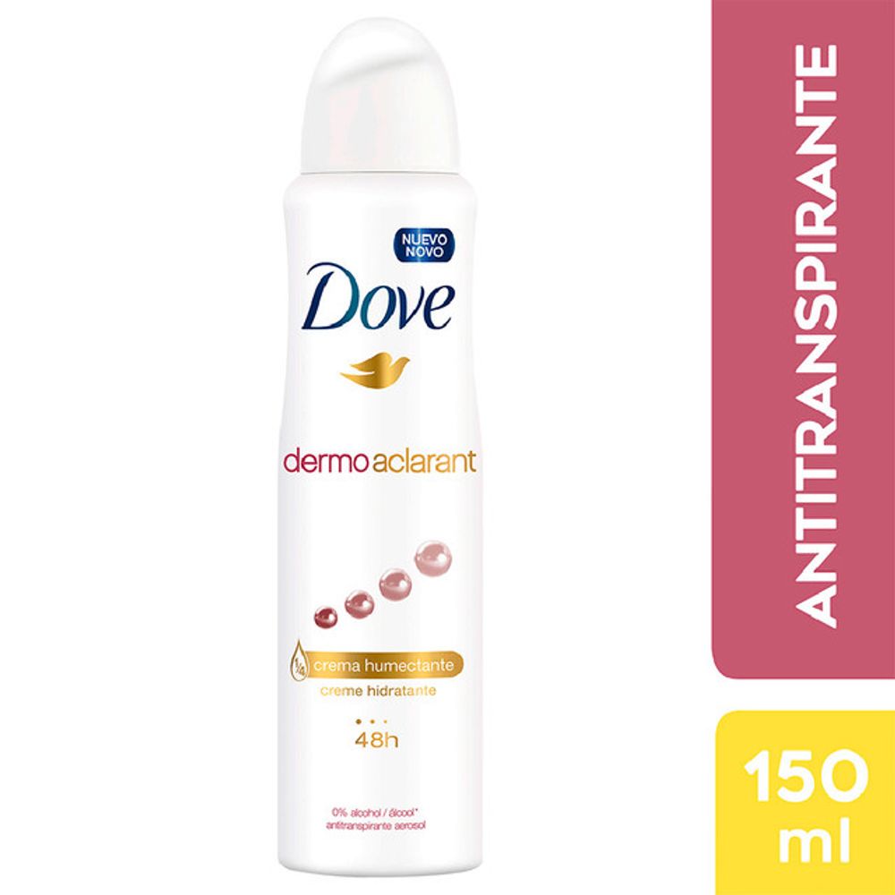 Antitranspirante Dermoaclarant en Spray Dove 48 horasDesodorante - Frasco 150 ML