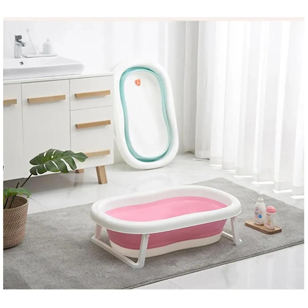 Tina Plegable Bañera Para Bebé Con Temperatura Rosado