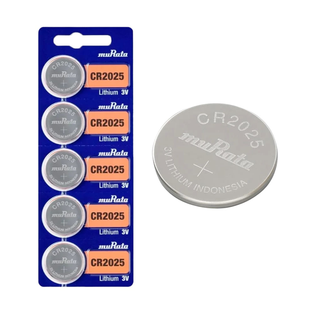 Pilas Lithium CR2025 muRata x 5 Unid Litio 3v