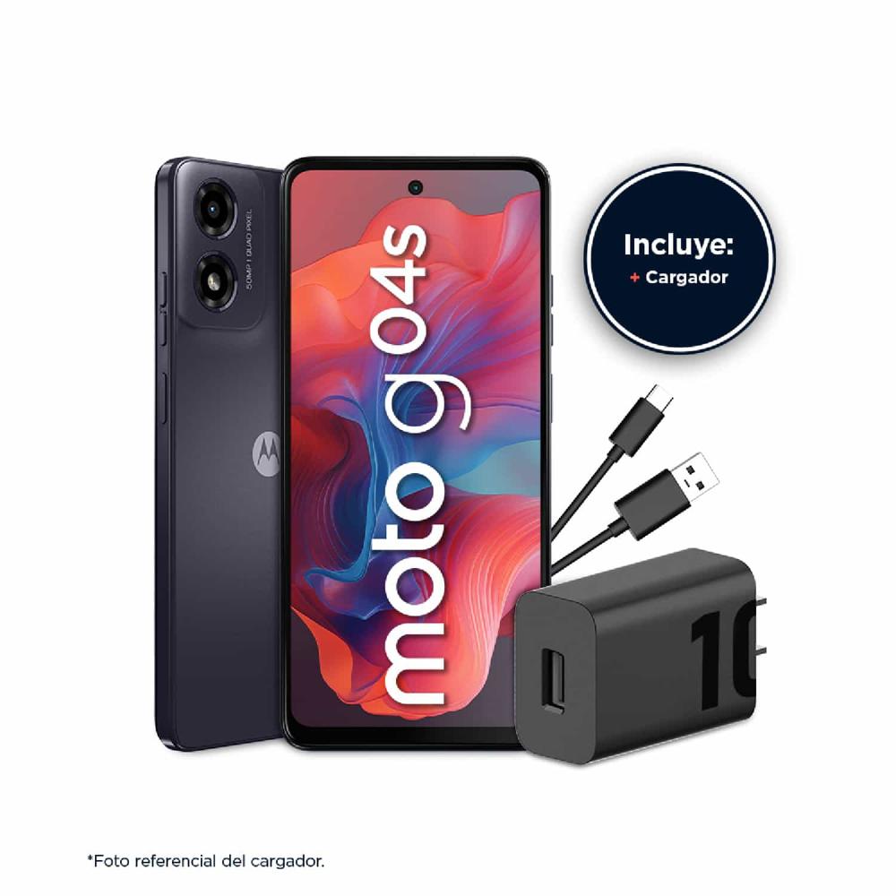 Celular 4G Motorola XT2421-7 G04S 6.6"" 4GB 128GB 50MP Negro Cósmico