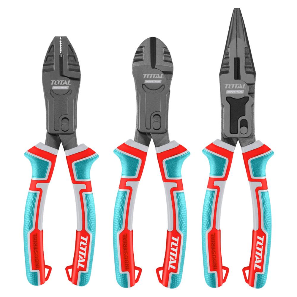 Set de alicates universal corte y punta Industrial Total THT2CK231S