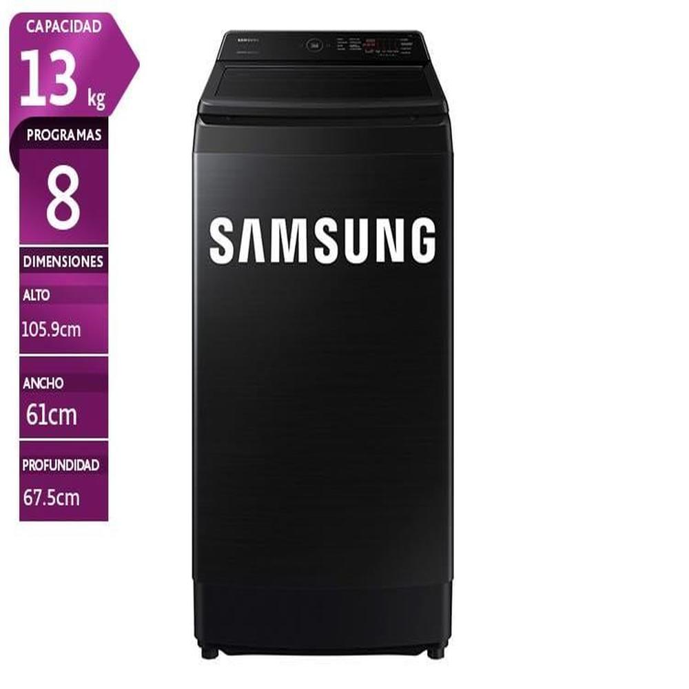 LAVADORA SAMSUNG 13 KG CARGA SUPERIOR ECOBUBBLE WA13CG5441BVPE NEGRO LAVADORA SAMSUNG 13 KG CARGA SUPERIOR ECOBUBBLE WA13CG5441BVPE NEGRO