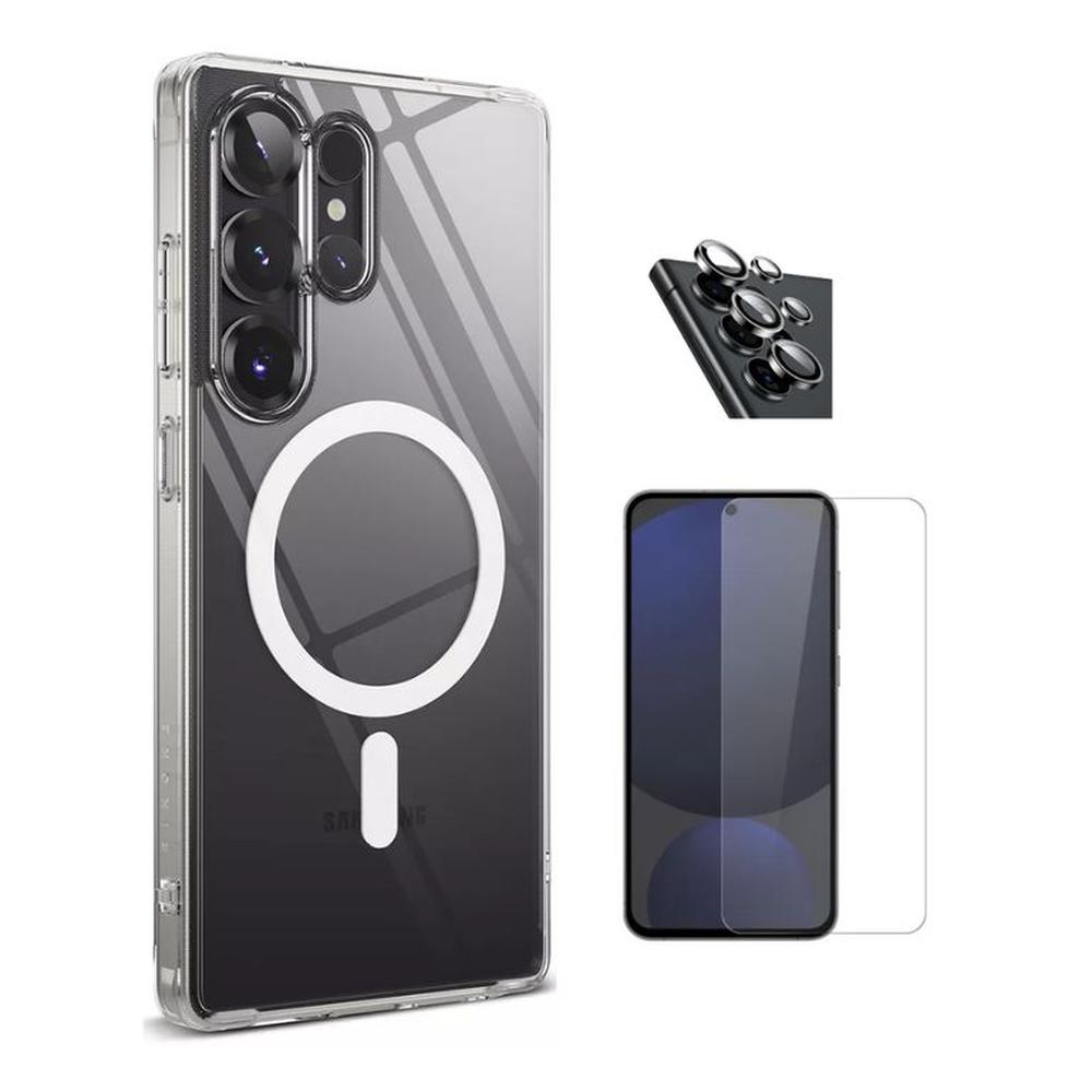 CASE RINGKE FUSION MAGFIT SAMSUNG GALAXY S25 ULTRA Y VIDRIOS