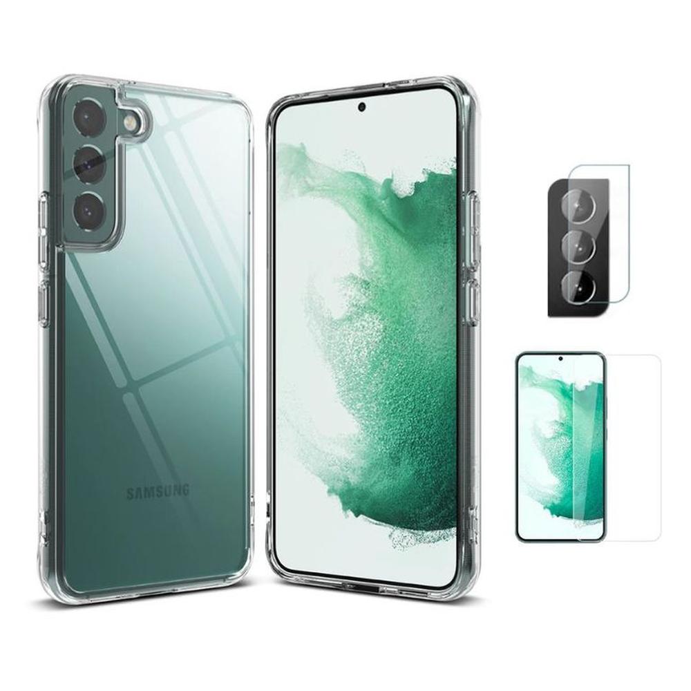 CASE RINGKE FUSION SAMSUNG S22 PLUS Y VIDRIOS