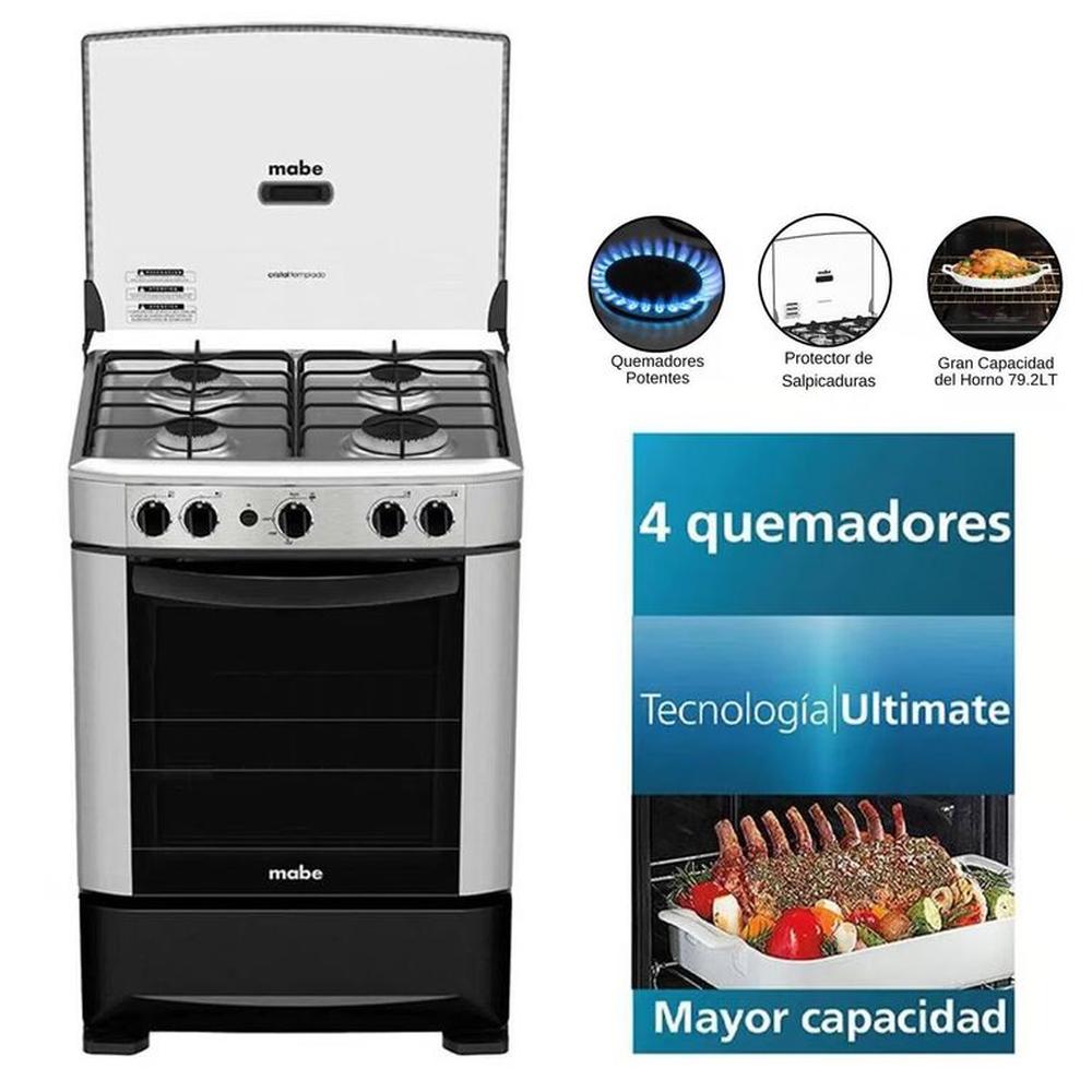 Cocina Mabe 4 hornillas Encendido Electrico CMP6014AG0