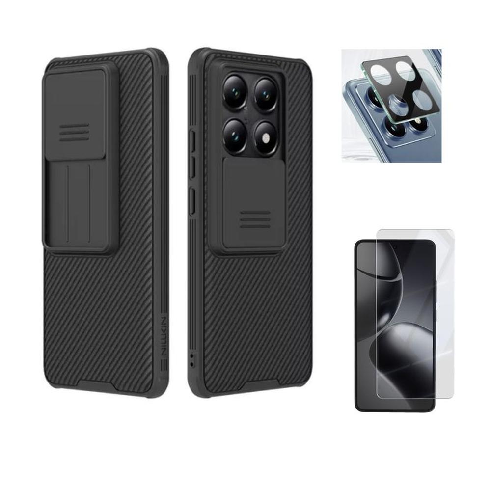 CASE NILLKIN CAMSHIELD XIAOMI MI 14T Y VIDRIOS CASE NILLKIN CAMSHIELD XIAOMI MI 14T Y VIDRIOS
