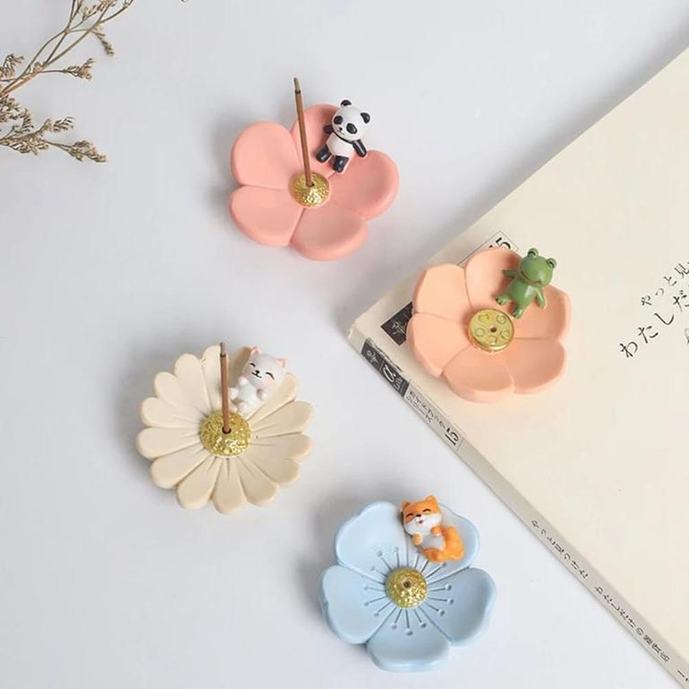 Panda Blossom Porta Incienso de Resina Kawaii Aromaterapia Panda Blossom Porta Incienso de Resina Kawaii Aromaterapia