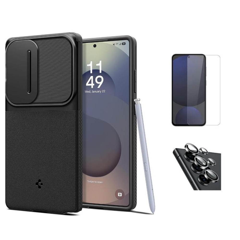 CASE SPIGEN OPTIK ARMOR SAMSUNG S25 ULTRA Y VIDRIOS