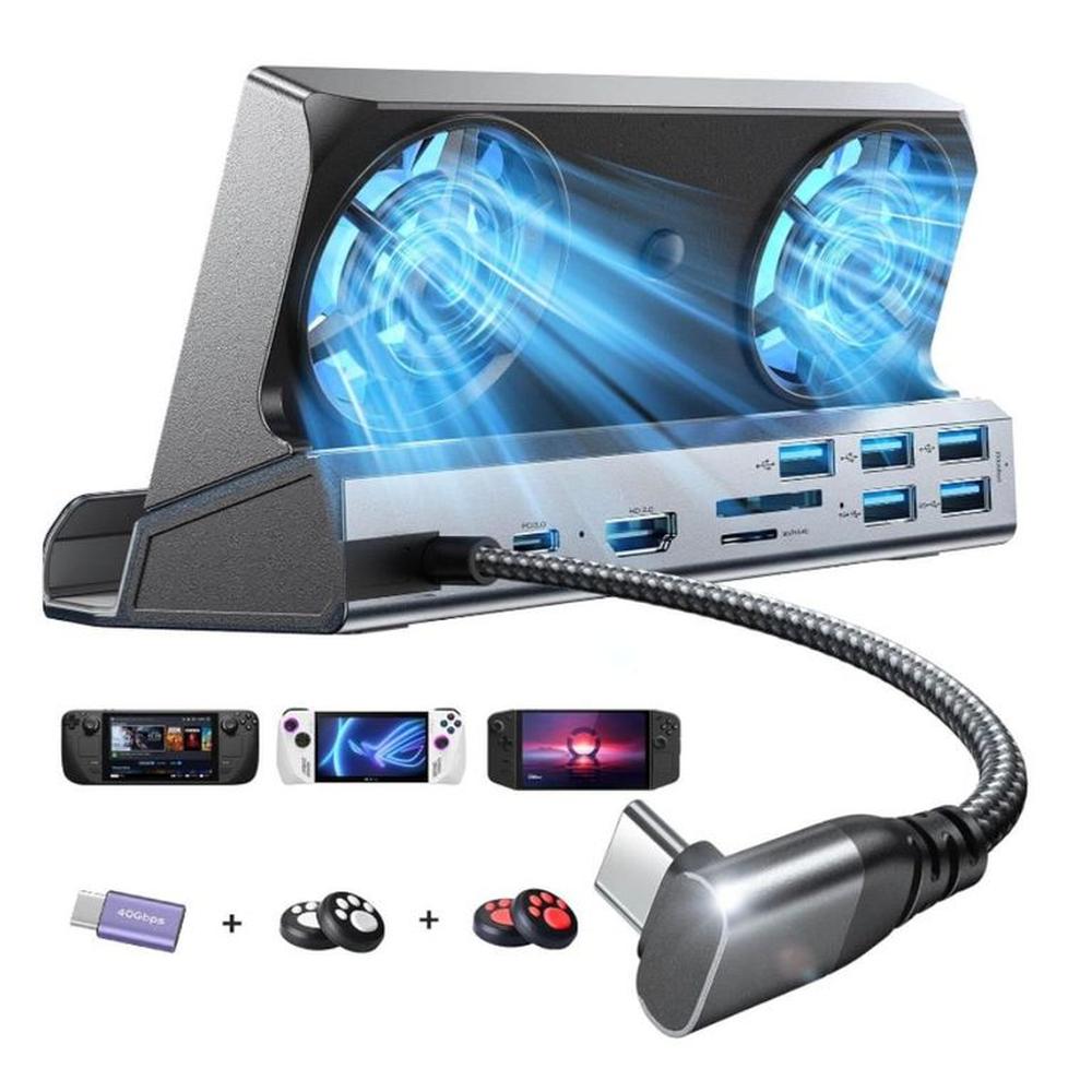 ESTACION DE CARGA + VENTILADOR PARA ROG ALLY