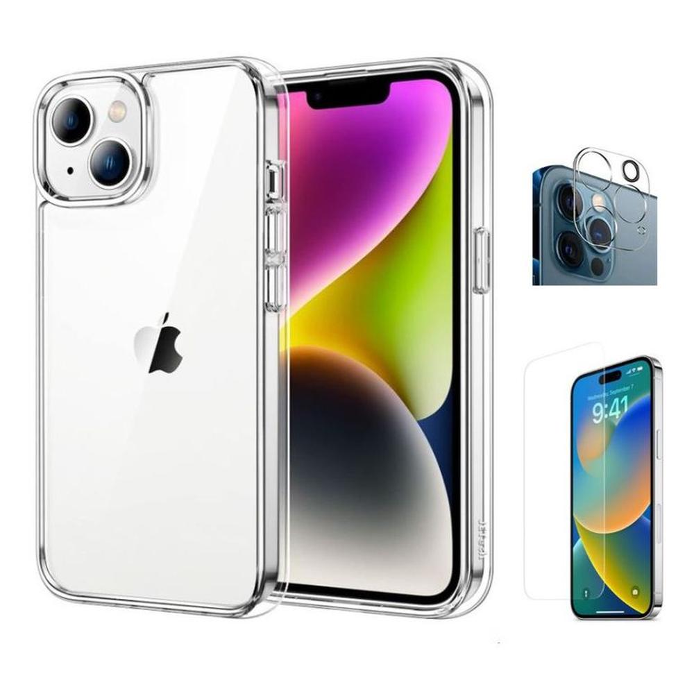 CASE IPHONE 15 PLUS + Vidrio Pantalla + Camara