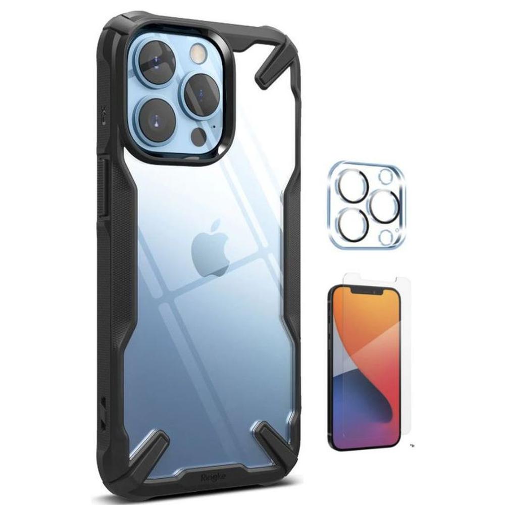 CASE RINGKE FUSION X IPHONE 13 PRO Y VIDRIOS