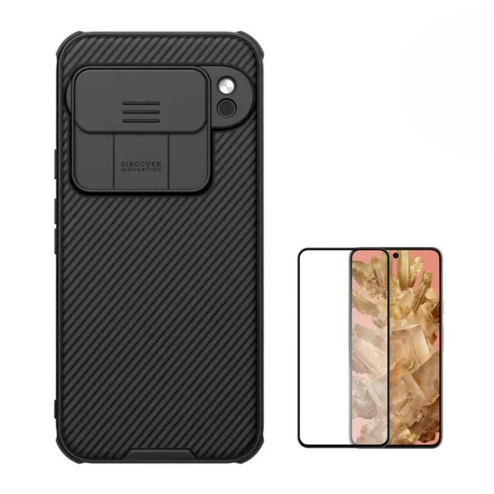 CASE NILLKIN CAMSHIELD PIXEL 9 PRO Y VIDRIO CASE NILLKIN CAMSHIELD PIXEL 9 PRO Y VIDRIO