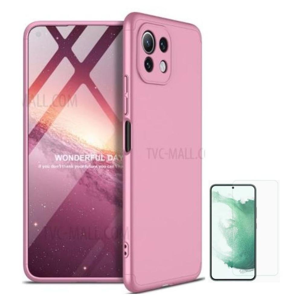 CASE ROSADO GKK 360 XIAOMI MI 11 LITE Y VIDRIO CASE ROSADO GKK 360 XIAOMI MI 11 LITE Y VIDRIO