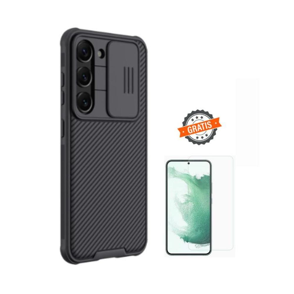CASE NILLKIN CAMSHIELD SAMSUNG S23 PLUS Y VIDRIO UV