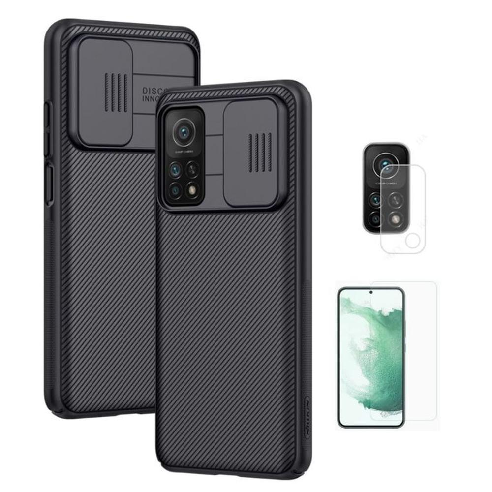 CASE NILLKIN CAMSHIELD XIAOMI MI 10T Y MI 10T PRO CON VIDRIOS CASE NILLKIN CAMSHIELD XIAOMI MI 10T Y MI 10T PRO CON VIDRIOS