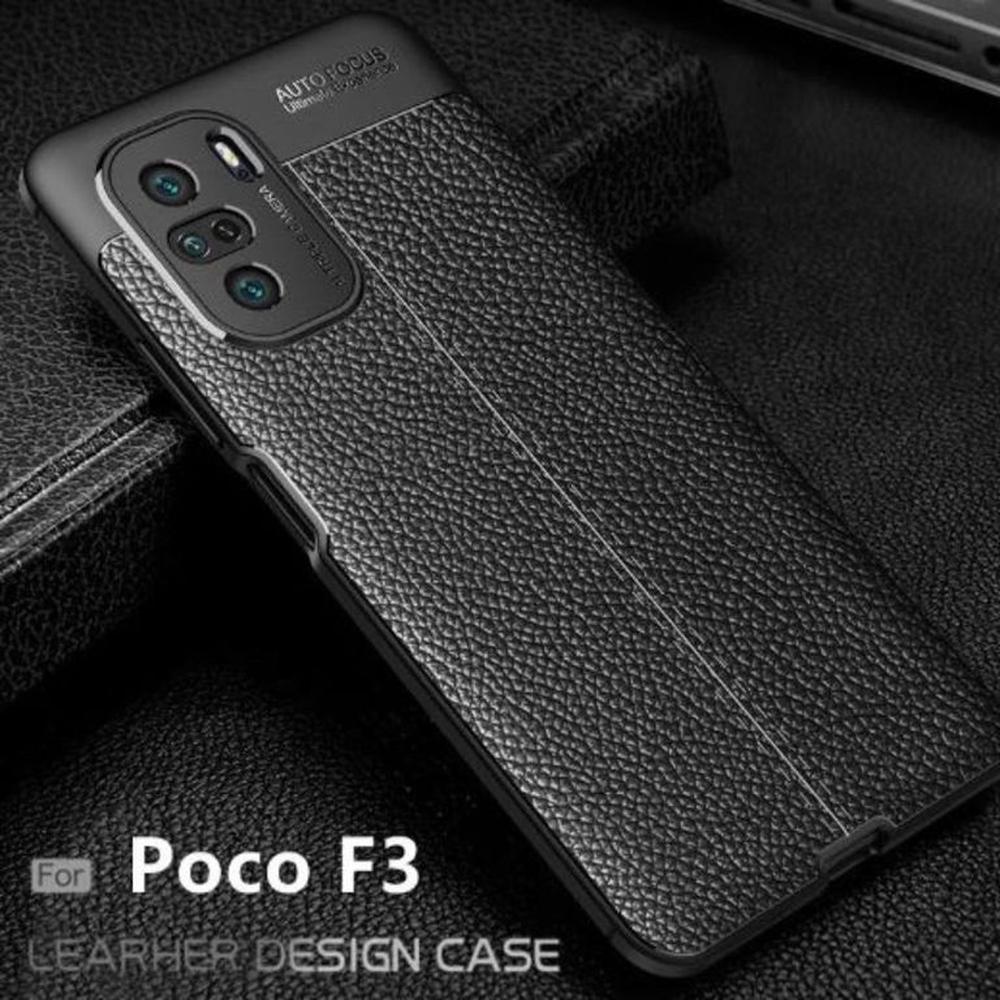 CASE CARBONO AUTOFOCUS XIAOMI POCO F3 Y MI11i Y VIDRIO