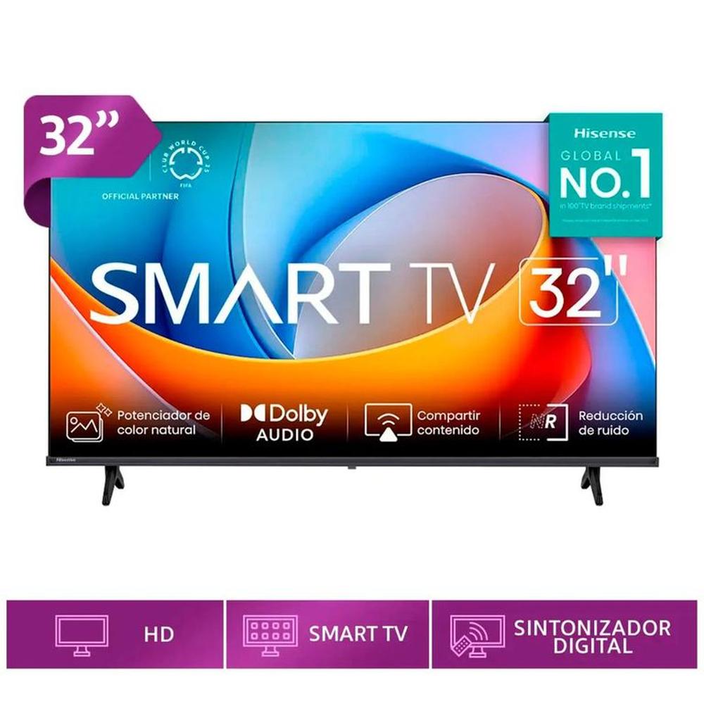 TELEVISOR SMART HISENSE 32A4NV 32 PULGADAS HD CON CONTROL